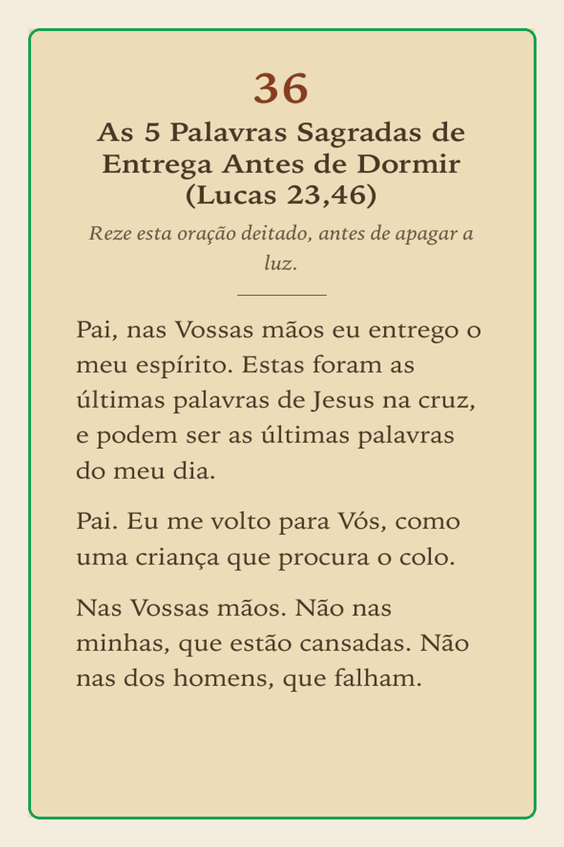 Depois: página sépia suave em letra grande no Devocionário de Bolso