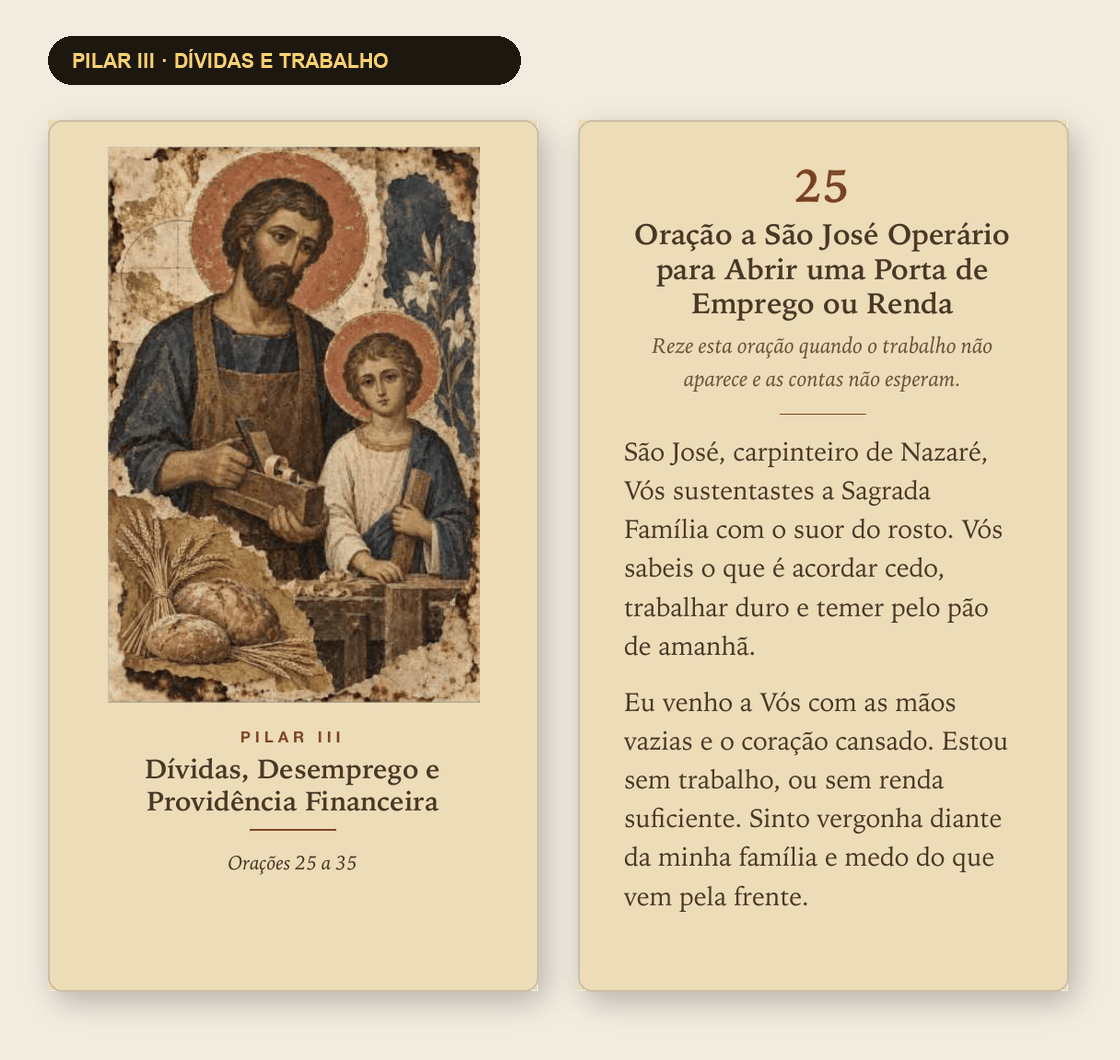 Páginas reais do Pilar 03 — Dívidas, Desemprego e Providência Financeira Urgente